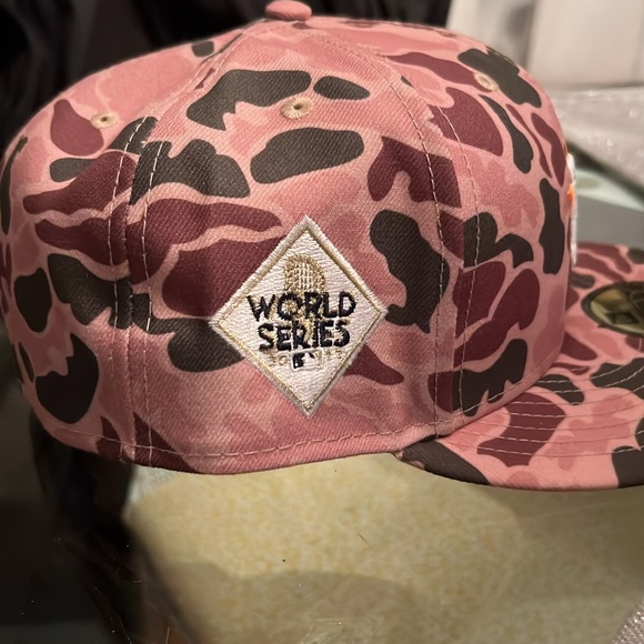 New Era 7 3/4 Houston Astros Duck Camo World Series Patch 2017 59Fifty Fitted - Picture 2 of 5